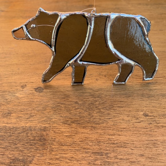 Black Bear Stained Glass Small Sun Catcher - Picture 12 of 12
